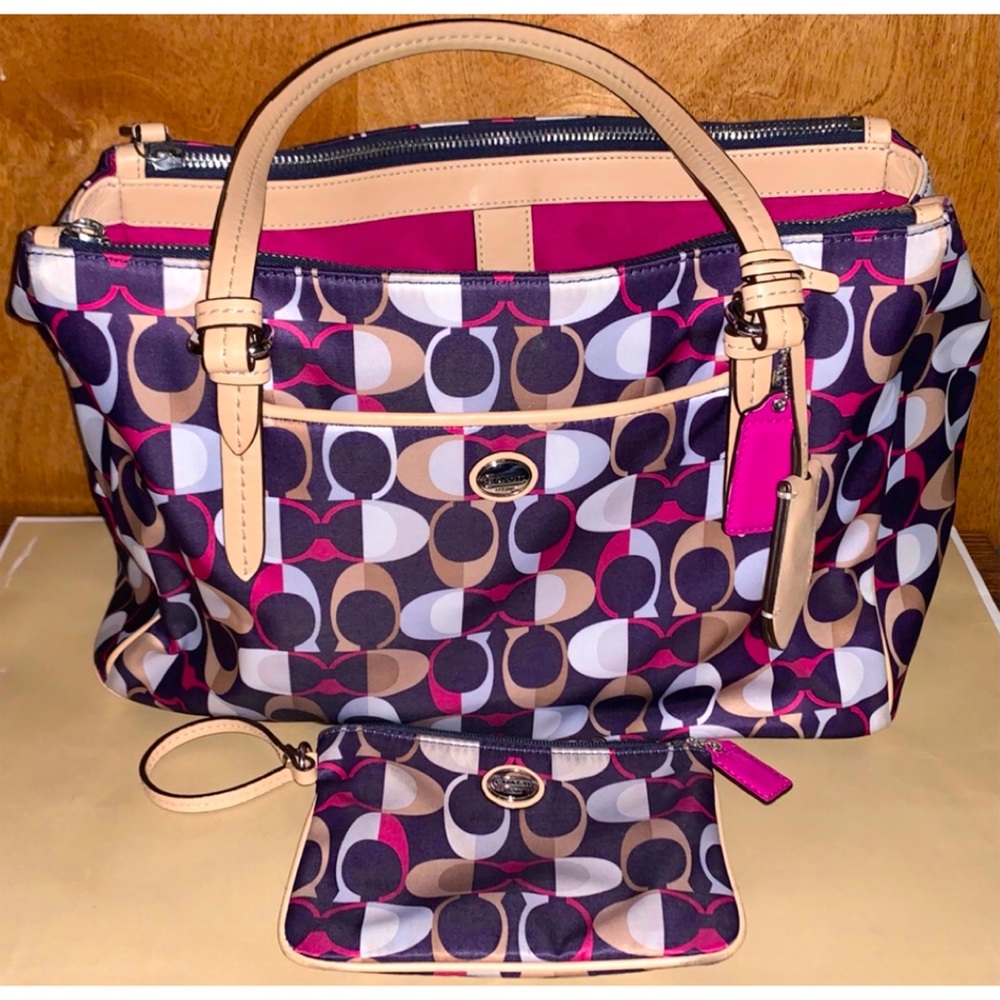 Coach Carryall Satchel & Wristlet